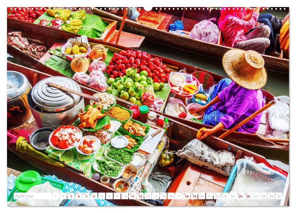 Bangkok - Thailands Hauptstadt in bunten Bildern (CALVENDO Premium Wandkalender 2026)