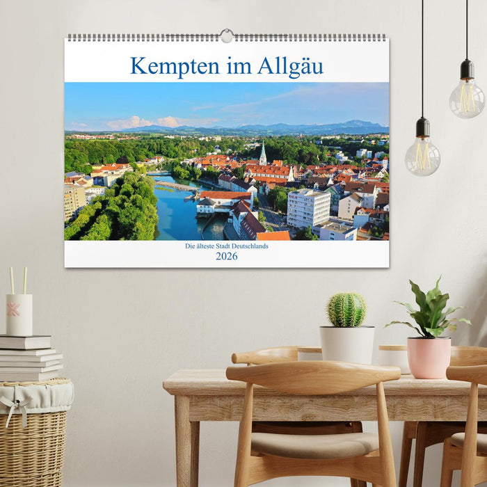Kempten im Allgäu, die älteste Stadt Deutschlands (CALVENDO Wandkalender 2026)