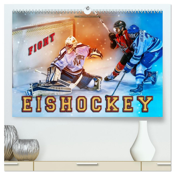 Eishockey - Fight (CALVENDO Premium Wandkalender 2026)