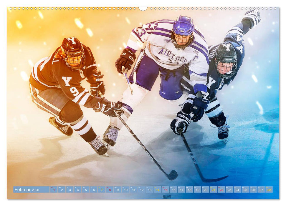 Eishockey - Fight (CALVENDO Premium Wandkalender 2026)