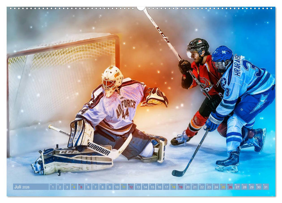 Eishockey - Fight (CALVENDO Premium Wandkalender 2026)
