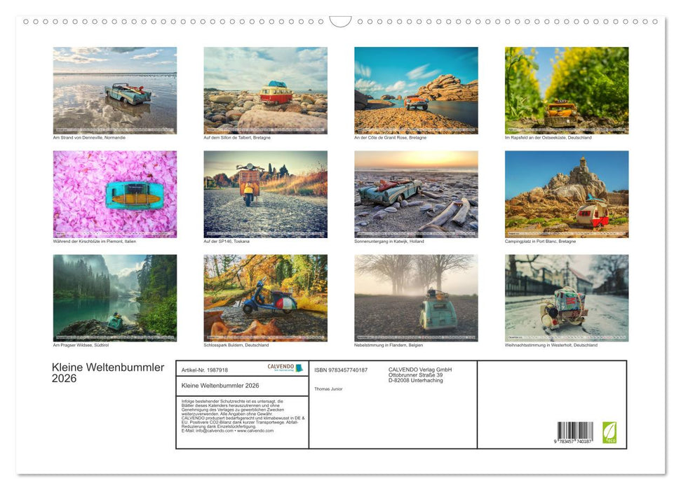 Kleine Weltenbummler 2026 (CALVENDO Wandkalender 2026)
