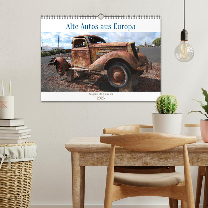 Alte Autos aus Europa (CALVENDO Wandkalender 2026)