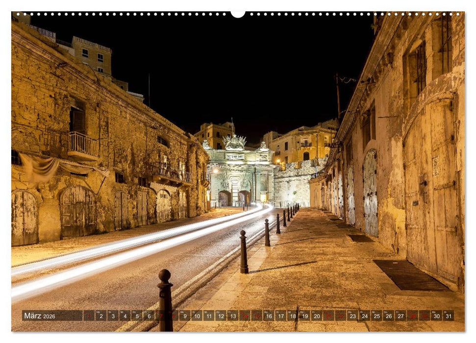 Valletta - Morbide Schönheit im Mittelmeer (CALVENDO Premium Wandkalender 2026)