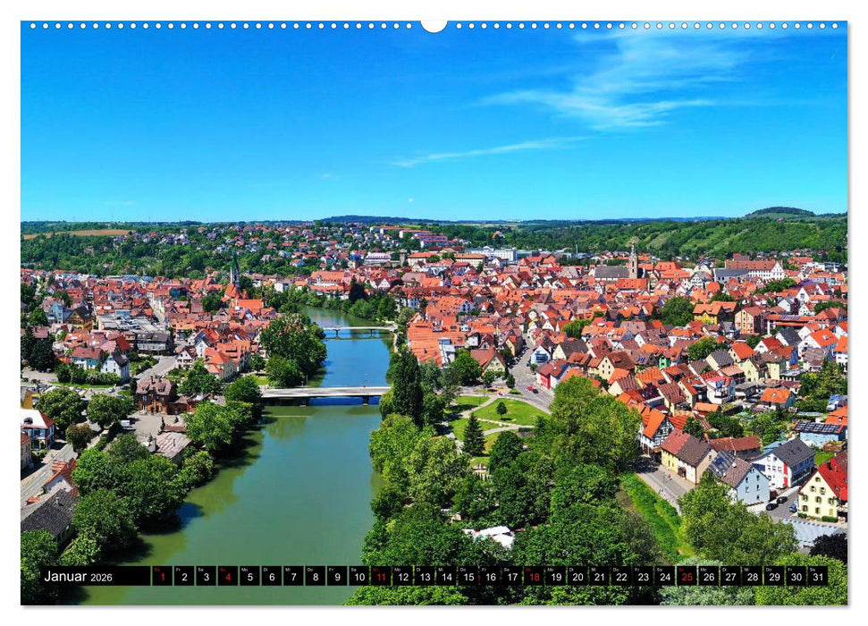 Rottenburg am Neckar - Eine Stadt am Limes (CALVENDO Premium Wandkalender 2026)