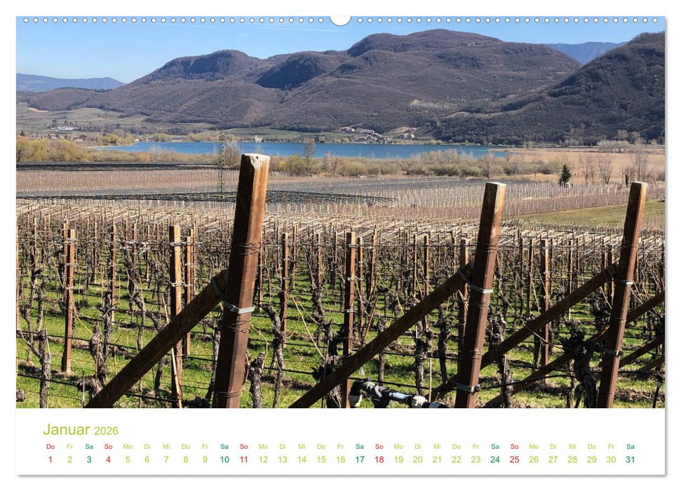 Der Kalterer See - Schönheit in Südtirols Süden (CALVENDO Wandkalender 2026)