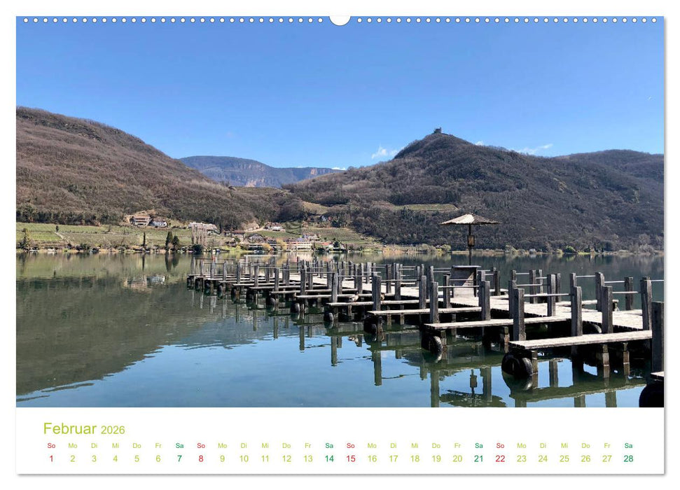 Der Kalterer See - Schönheit in Südtirols Süden (CALVENDO Wandkalender 2026)