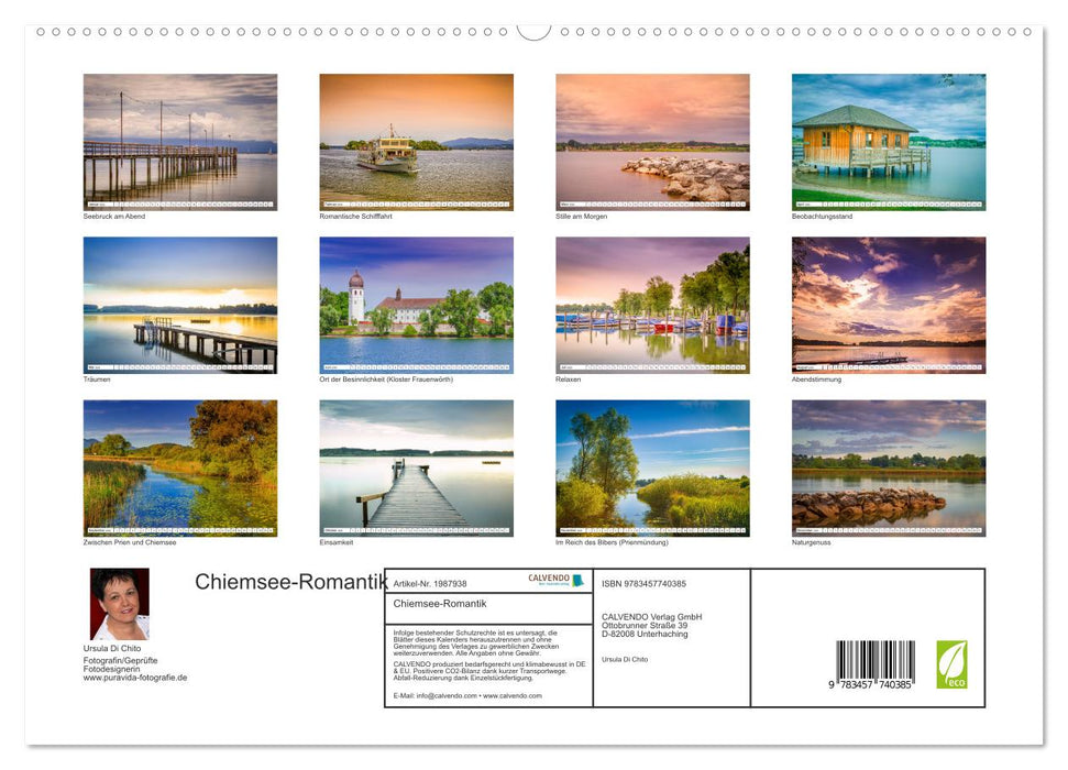 Chiemsee-Romantik (CALVENDO Premium Wandkalender 2026)