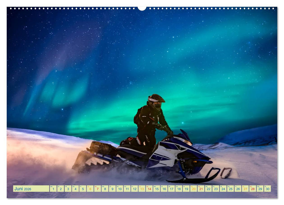 Schneemobil - so cool (CALVENDO Premium Wandkalender 2026)