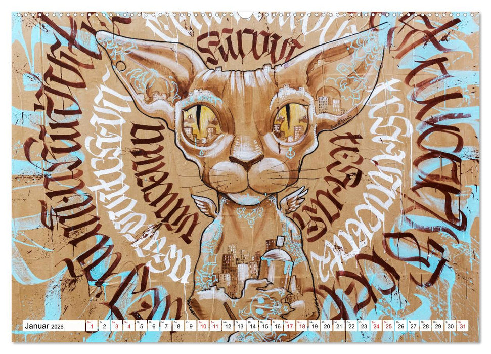 Kunst der Strasse (CALVENDO Premium Wandkalender 2026)