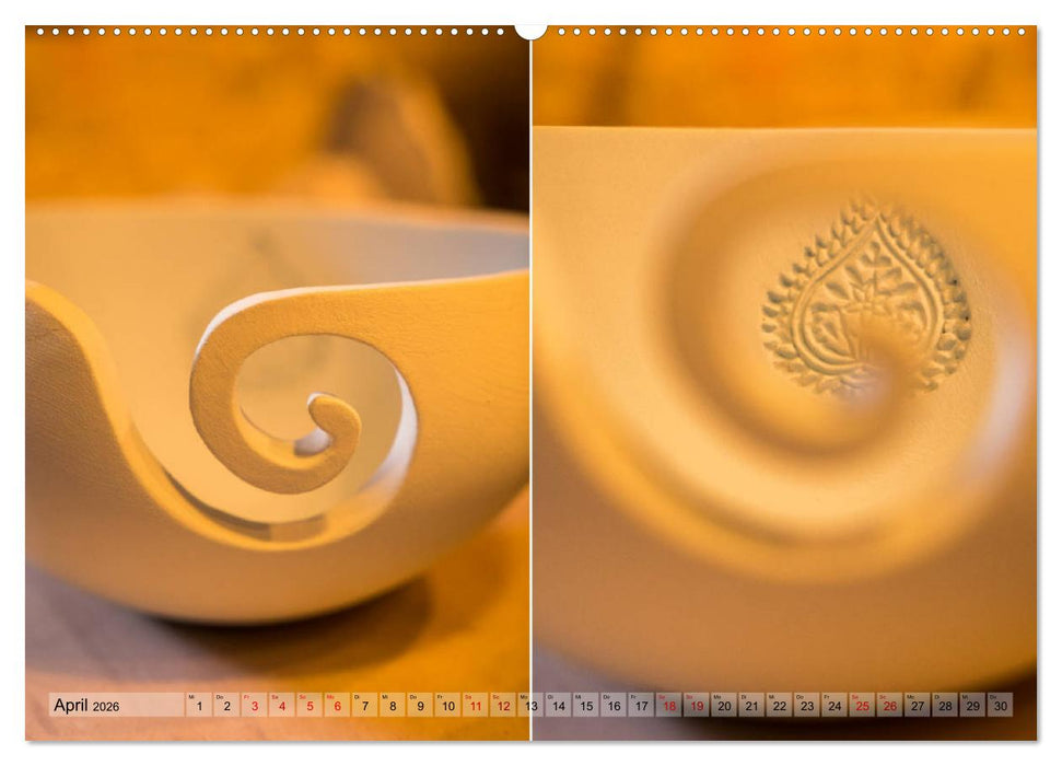 Boho - Keramik, modernes Steinzeug für Zuhause (CALVENDO Premium Wandkalender 2026)