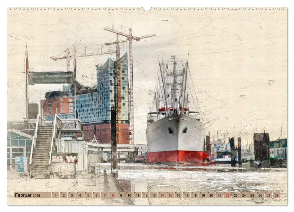 Hamburg für Genießer (CALVENDO Premium Wandkalender 2026)