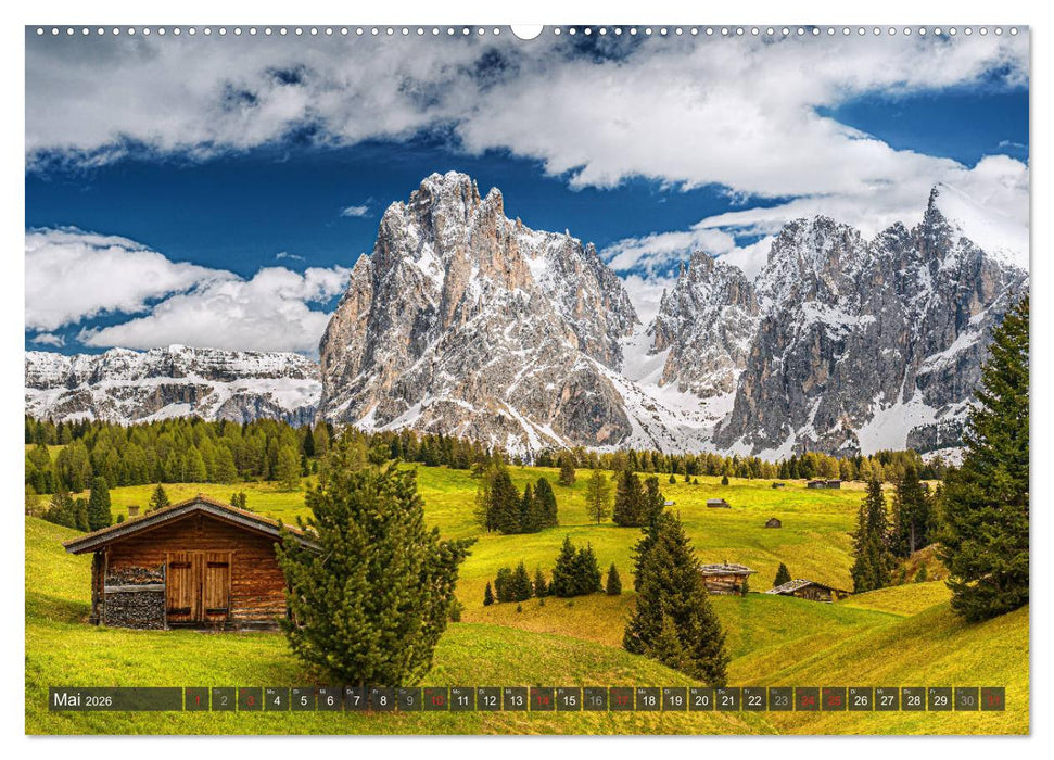 Dolomiten - Traumhafte Berglandschaften (CALVENDO Wandkalender 2026)