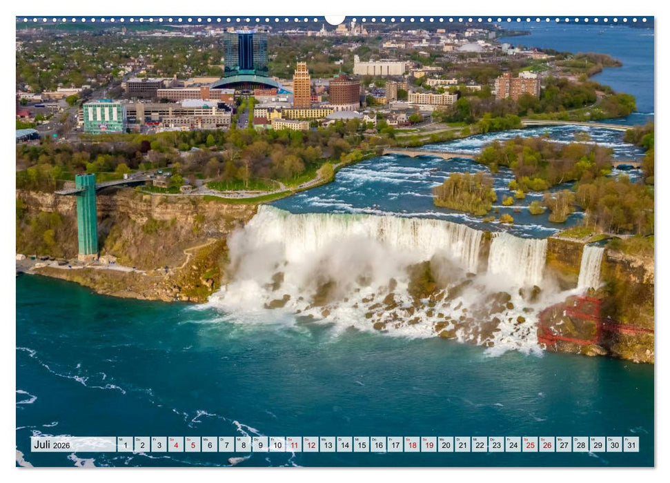 NIAGARAFÄLLE Idyllische Impressionen bei Tag und Nacht (CALVENDO Premium Wandkalender 2026)