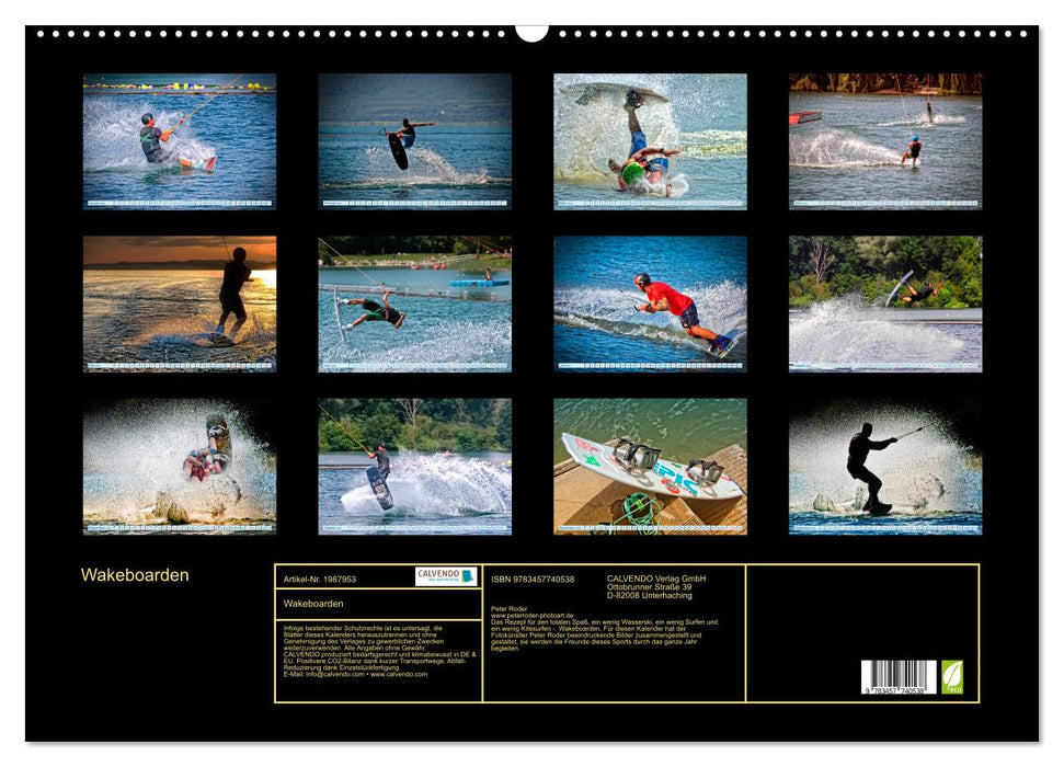 Wakeboarden (CALVENDO Wandkalender 2026)