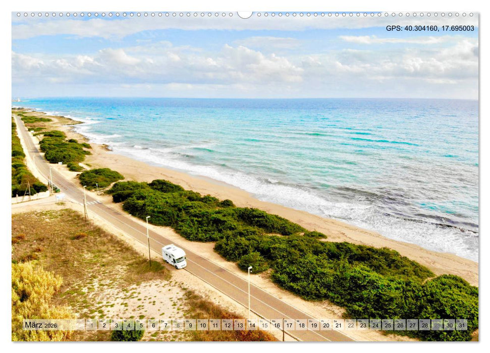 Mit dem Wohnmobil durch Italien (CALVENDO Wandkalender 2026)