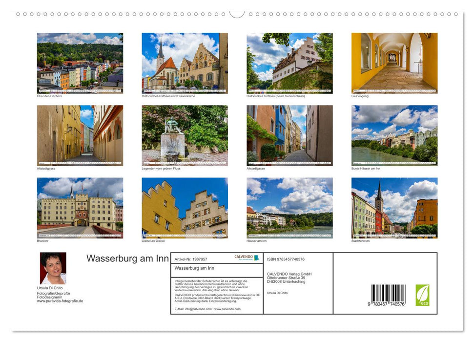 Wasserburg am Inn (CALVENDO Premium Wandkalender 2026)