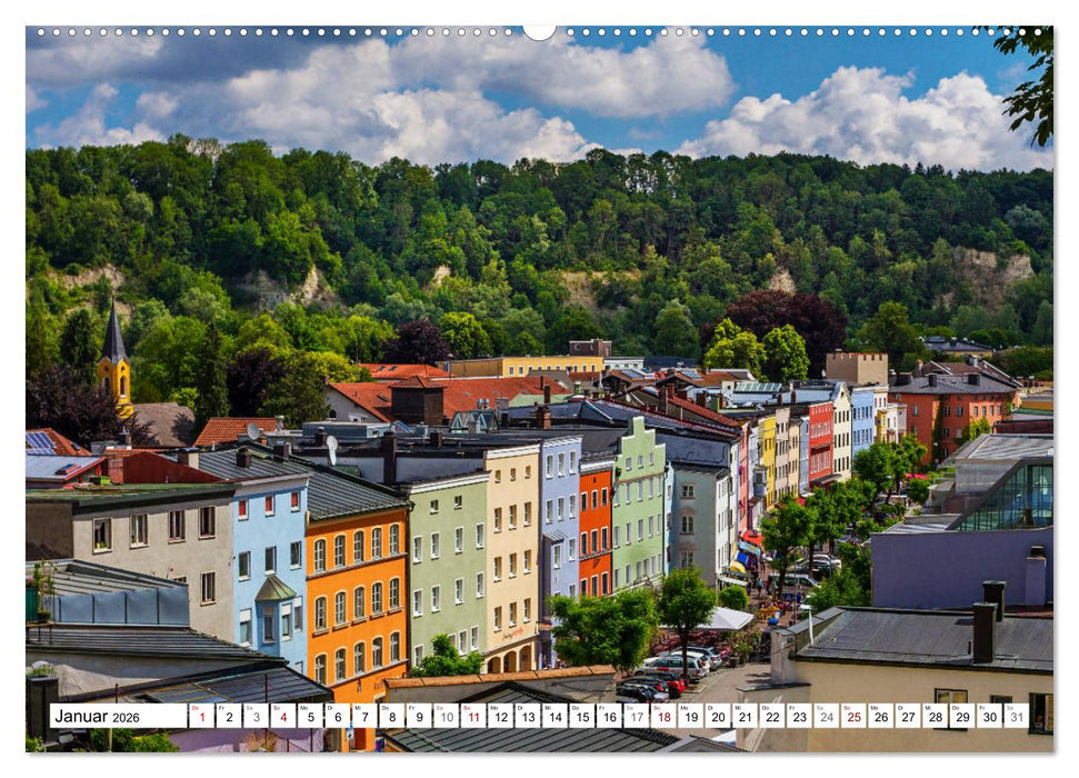 Wasserburg am Inn (CALVENDO Premium Wandkalender 2026)