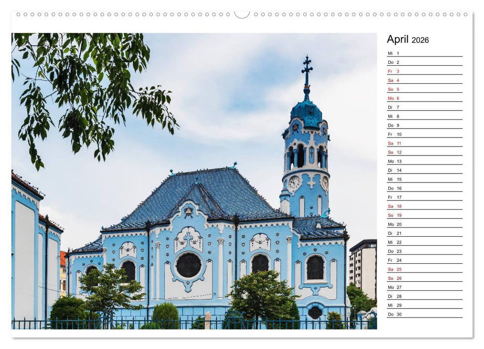 Ein Wochenende in Bratislava (CALVENDO Premium Wandkalender 2026)