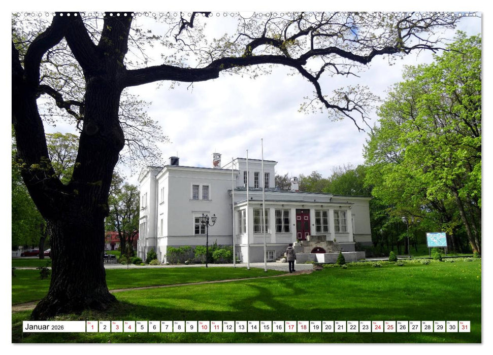 Perlen des Baltikums - Herrenhäuser in Estland und Lettland (CALVENDO Premium Wandkalender 2026)