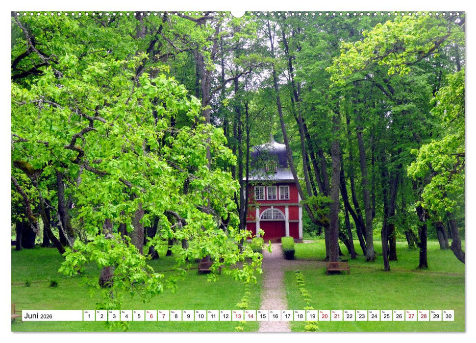 Perlen des Baltikums - Herrenhäuser in Estland und Lettland (CALVENDO Premium Wandkalender 2026)