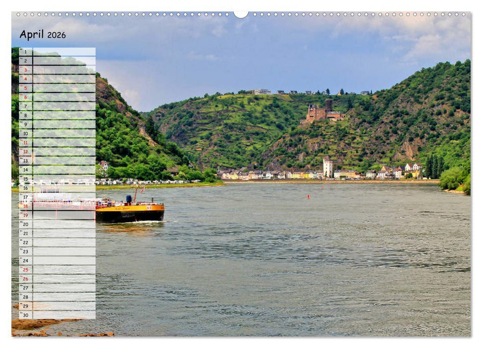 Von Lahnstein bis Rüdesheim - Am wunderschönen Mittelrhein (CALVENDO Premium Wandkalender 2026)