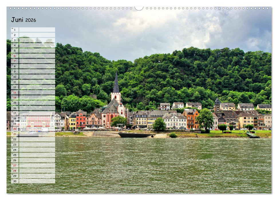 Von Lahnstein bis Rüdesheim - Am wunderschönen Mittelrhein (CALVENDO Premium Wandkalender 2026)