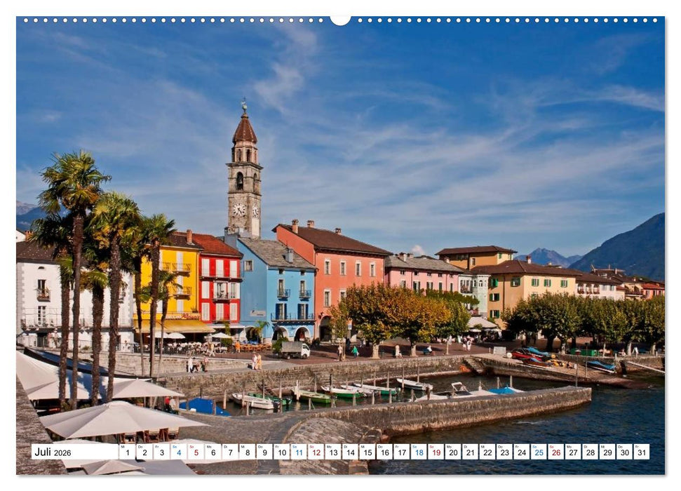 Tessin, Impressionen aus der Italienischen Schweiz (CALVENDO Premium Wandkalender 2026)