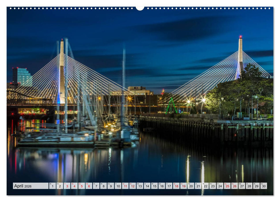 Stadtansichten aus Boston (CALVENDO Premium Wandkalender 2026)