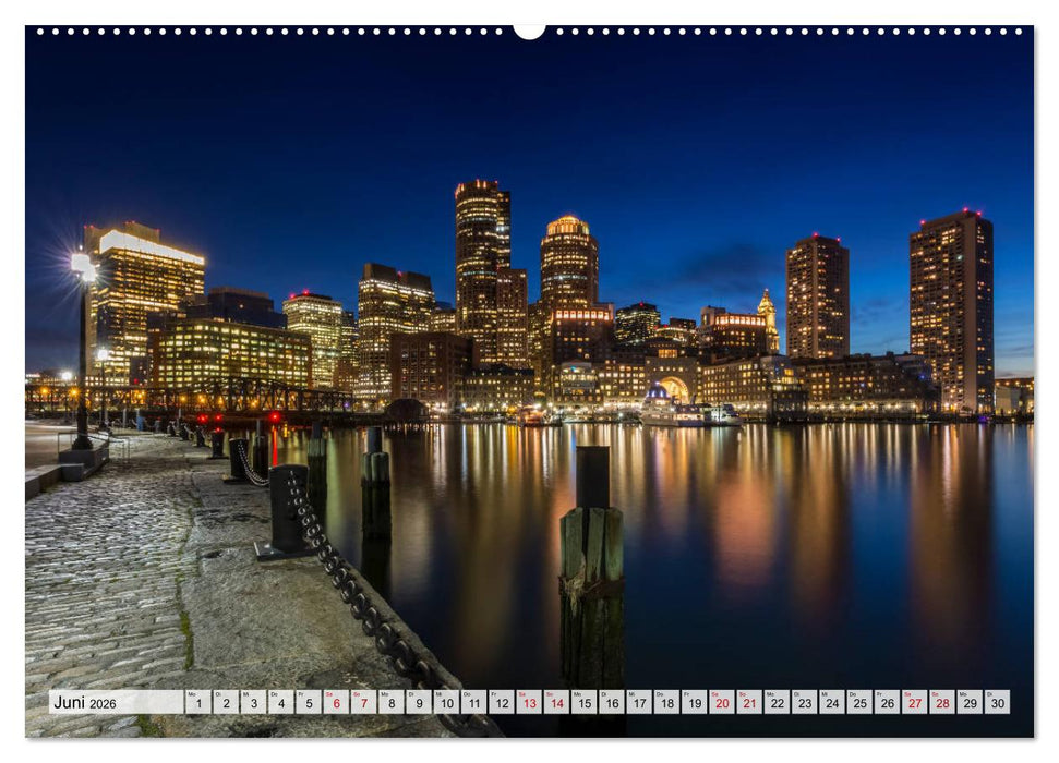 Stadtansichten aus Boston (CALVENDO Premium Wandkalender 2026)