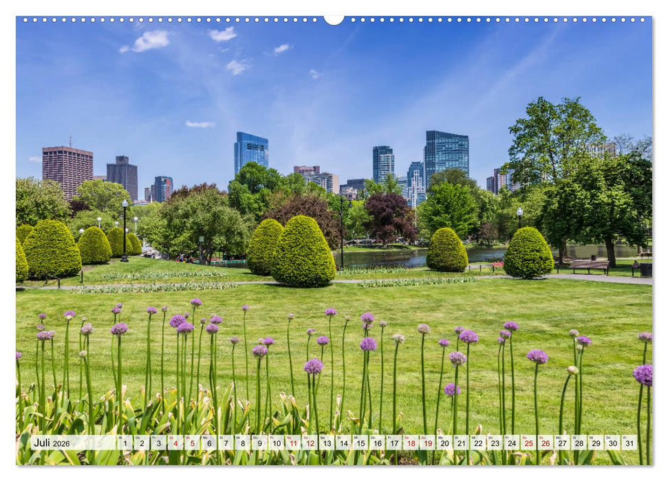 Stadtansichten aus Boston (CALVENDO Premium Wandkalender 2026)