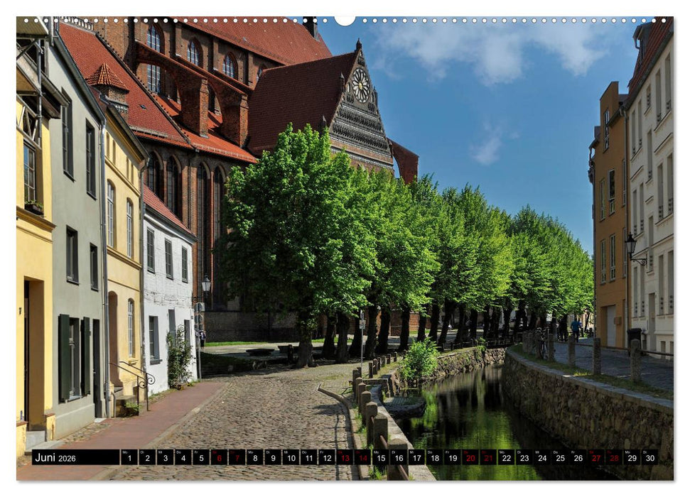 Ein Bummel durch die Hansestadt Wismar (CALVENDO Premium Wandkalender 2026)