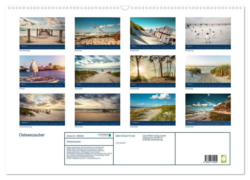 Ostseezauber (CALVENDO Wandkalender 2026)