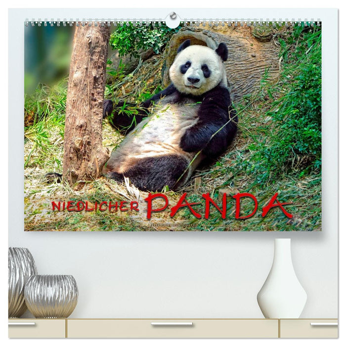 Niedlicher Panda (CALVENDO Premium Wandkalender 2026)