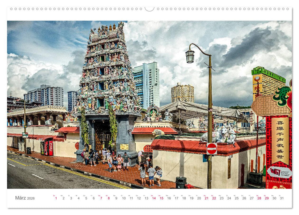 Singapur, Metropole in Asien (CALVENDO Premium Wandkalender 2026)