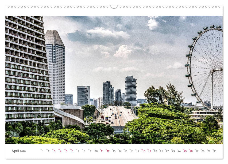 Singapur, Metropole in Asien (CALVENDO Premium Wandkalender 2026)