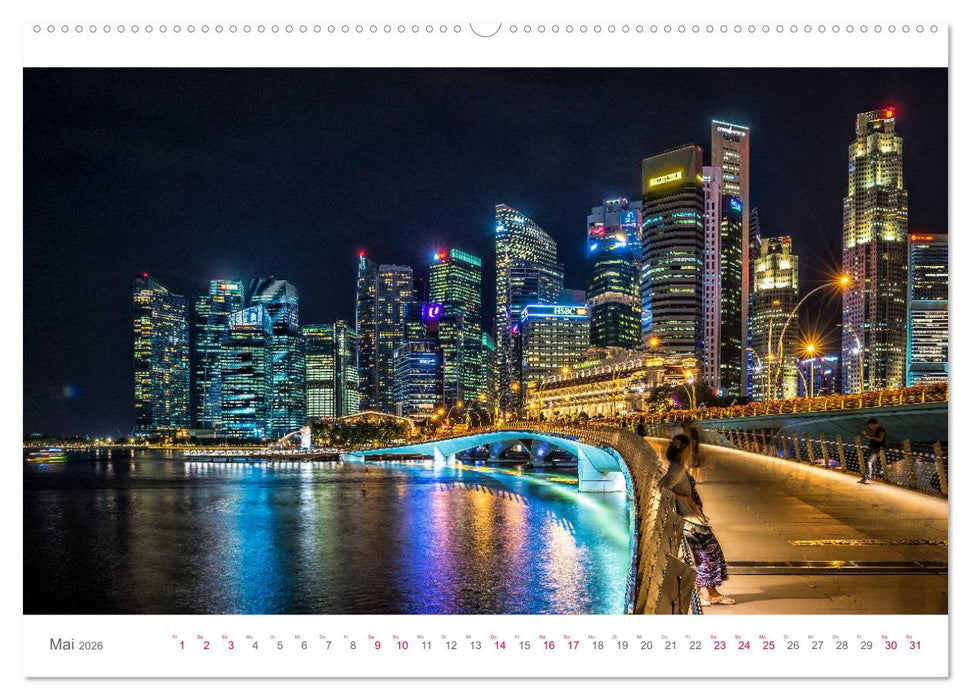 Singapur, Metropole in Asien (CALVENDO Premium Wandkalender 2026)