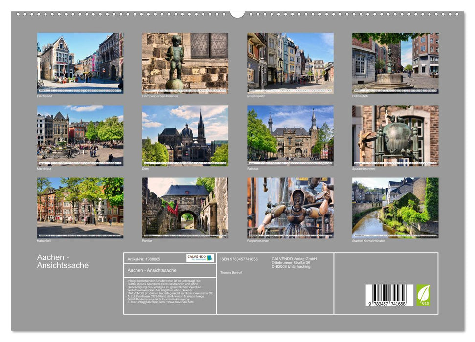 Aachen - Ansichtssache (CALVENDO Premium Wandkalender 2026)