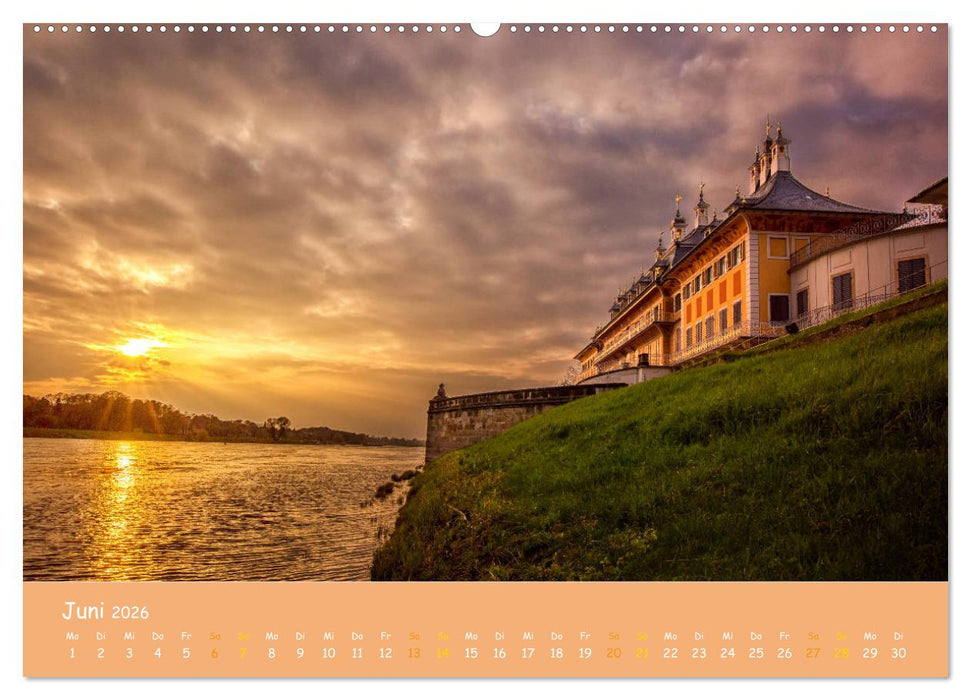 Elbflorenz - Dresden und Umgebung (CALVENDO Premium Wandkalender 2026)