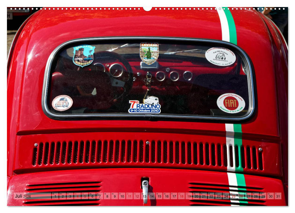 Cinquecento Der kleine Italiener - 60 Jahre zeitloses Kultobjekt (CALVENDO Premium Wandkalender 2026)