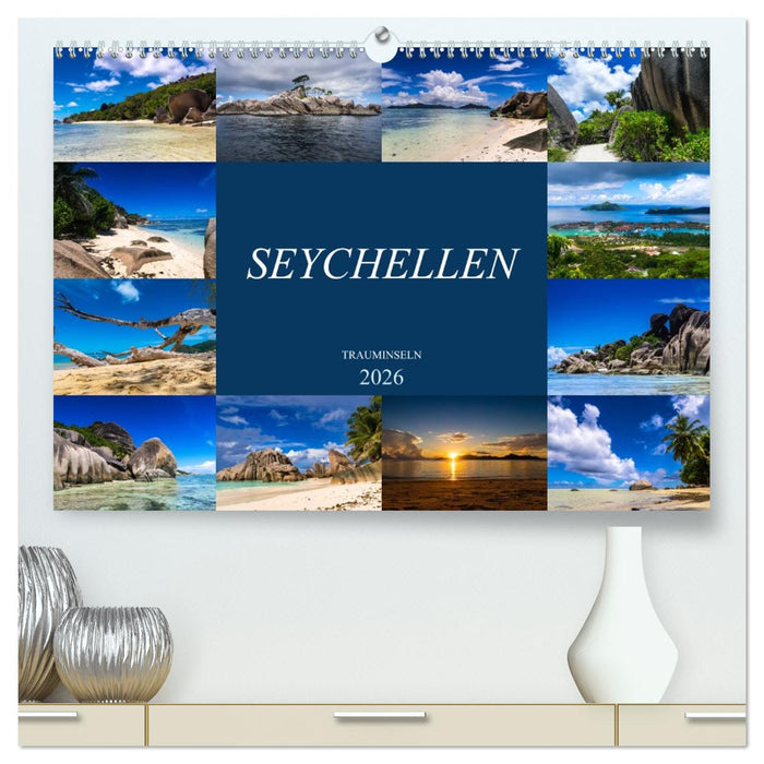 Trauminseln Seychellen (CALVENDO Premium Wandkalender 2026)