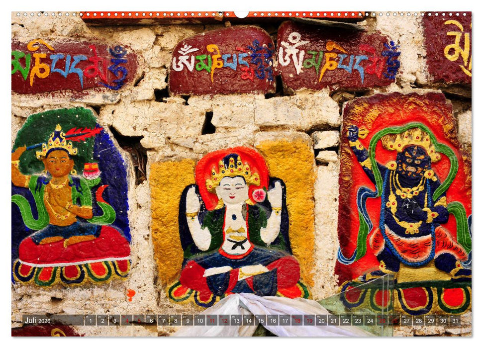 Om Mani Padme Hum – Mantra des Chenrezig (CALVENDO Premium Wandkalender 2026)