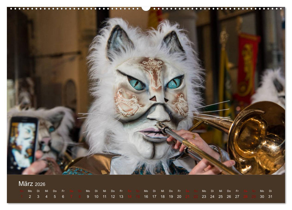 S ganz Johr Fasnacht (CALVENDO Premium Wandkalender 2026)
