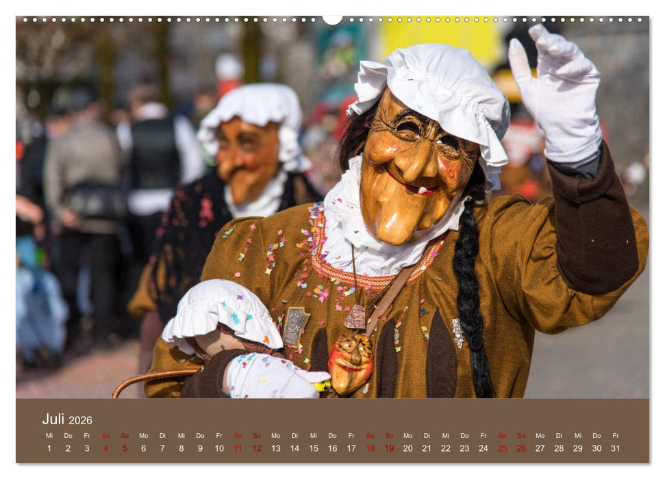 S ganz Johr Fasnacht (CALVENDO Premium Wandkalender 2026)