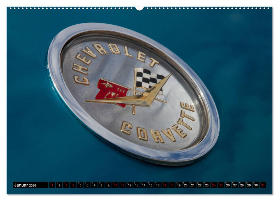 Corvette C1 - Das Original (CALVENDO Premium Wandkalender 2026)