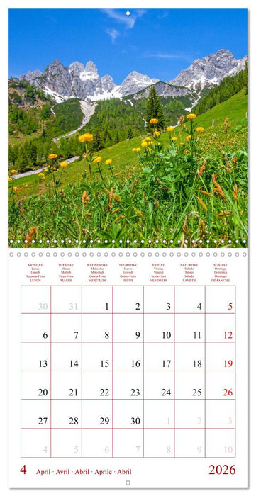 Seasons of the Salzburg Valley (CALVENDO Monthly Calendar 2026)