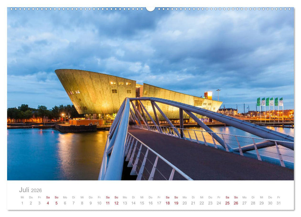 AMSTERDAM Impressionen (CALVENDO Premium Wandkalender 2026)