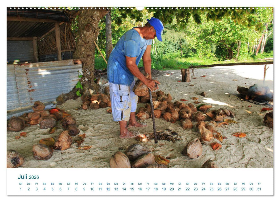 Südsee-Insel Huahine - Paradies am Ende der Welt (CALVENDO Premium Wandkalender 2026)