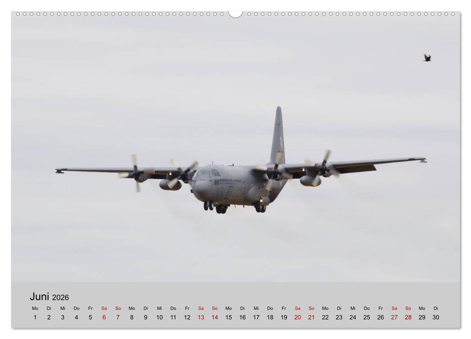 Transportflugzeug C-130 Hercules (CALVENDO Premium Wandkalender 2026)