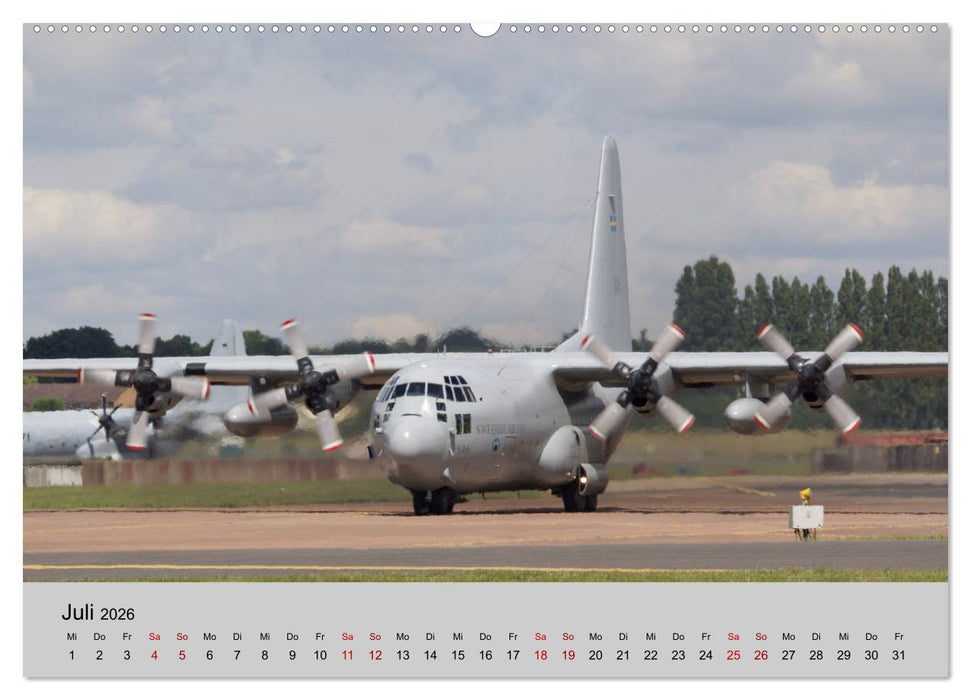 Transportflugzeug C-130 Hercules (CALVENDO Premium Wandkalender 2026)